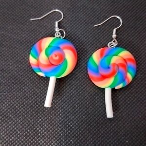 Big Pierced Lollipop Earrings